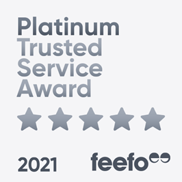 Feefo Platinum Service Award 2021