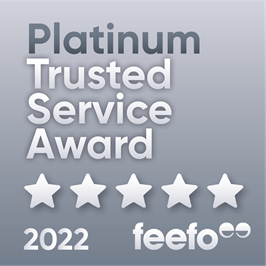 Feefo Platinum Service Award 2022