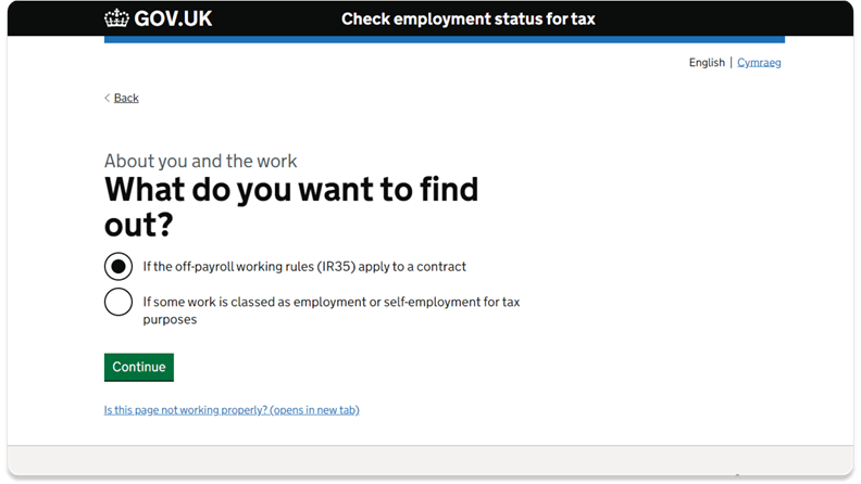 HMRC's CEST Tool